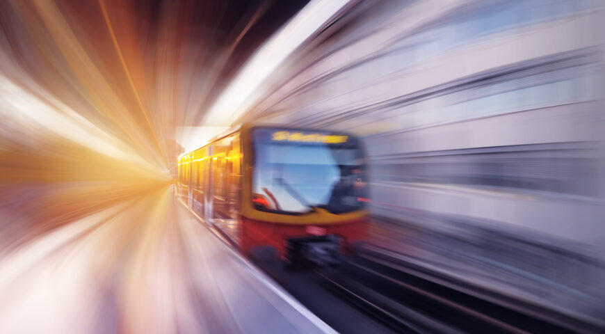 Het leven is net een sneltrein 